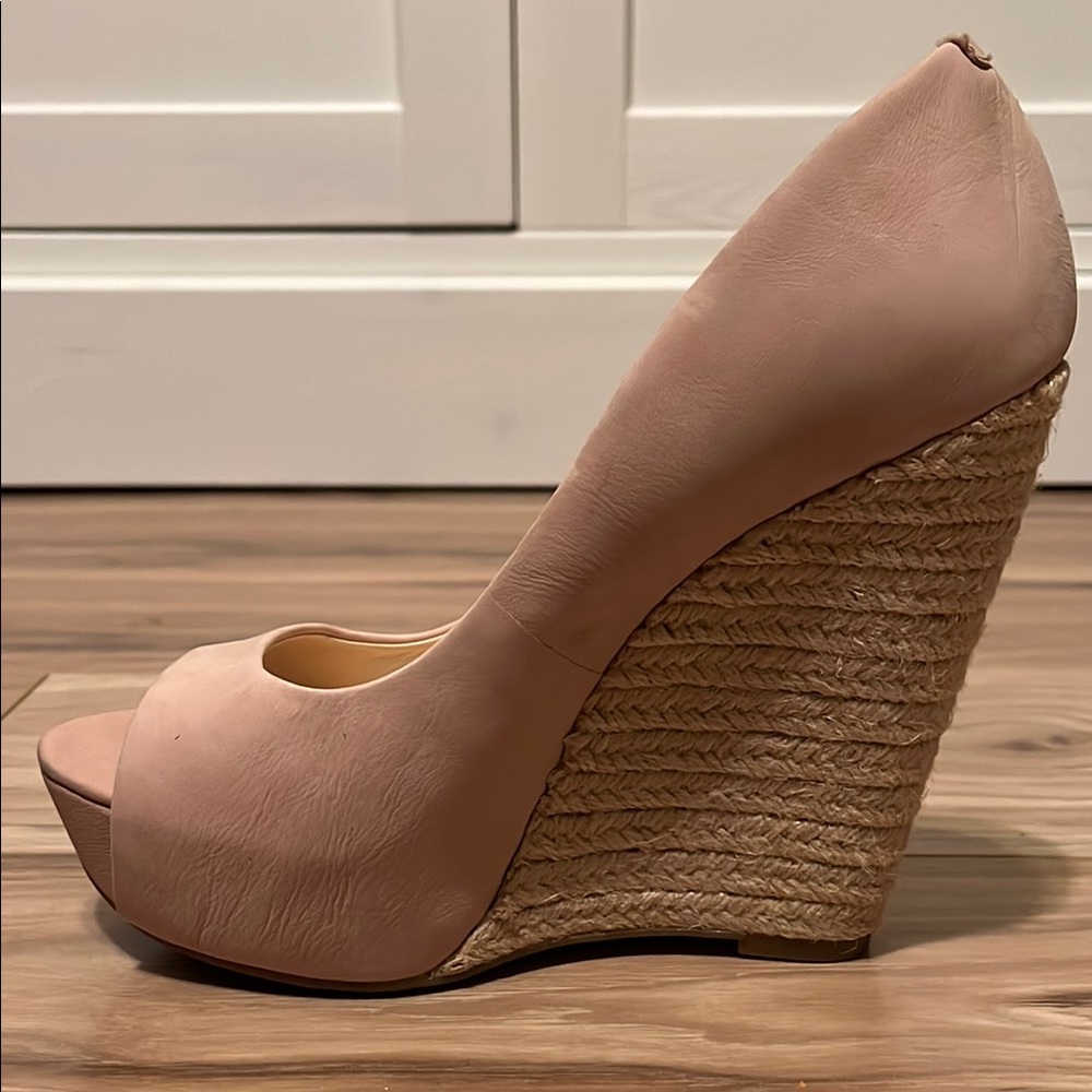 Jessica Simpson Pink Cream Wedge Heels - Picture 5 of 9
